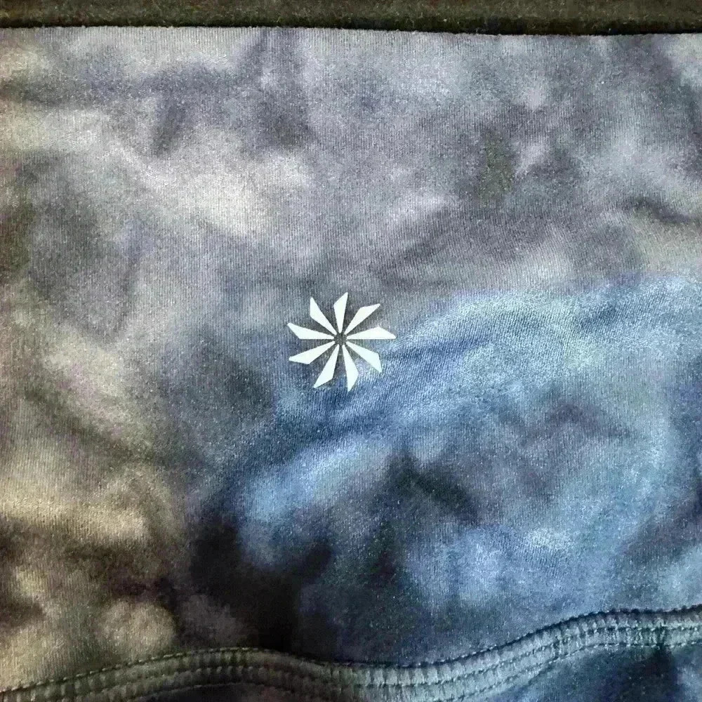 Athleta Powervita Leggings Blue Tie Dye - XXS - Picture 4 of 4